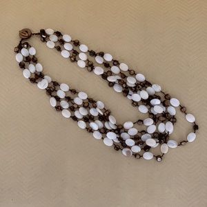 EUC Tigers eye and shell necklace